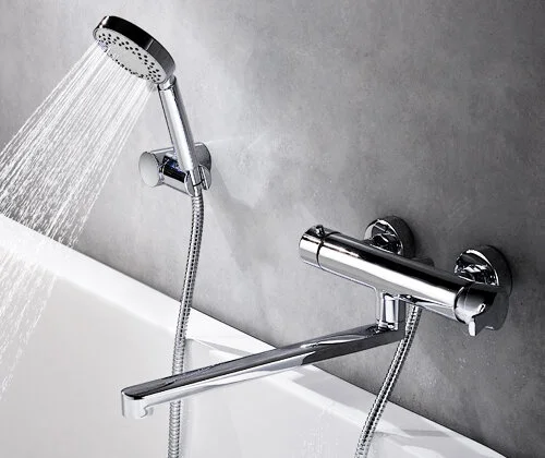Смеситель для ванны WasserKRAFT Berkel хром 4802L (детальная фотография), современные, hi-tech