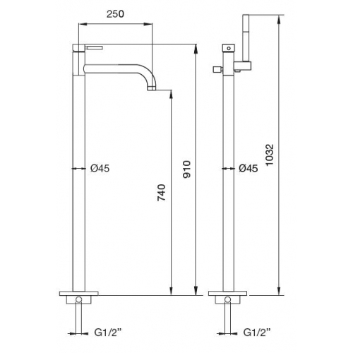 Схема (детальная фотография), для ванны