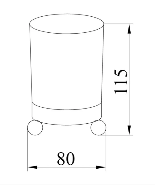 Стакан для ванной Boheme Hermitage хром 10391 (детальная фотография), классические, ретро, декорированные