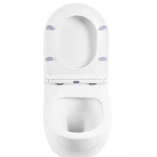 Унитаз подвесной BelBagno Onda с горизонтальным выпуском BB066CHR (детальная фотография), с горизонтальным, прямым выпуском, с прямым выпуском