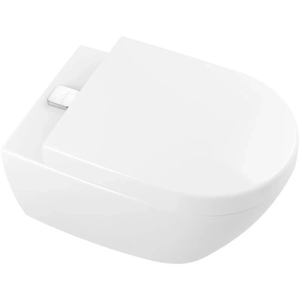 Унитаз подвесной Villeroy & Boch Subway 2.0 без грязеотталкивающего покрытия 5614A101 (детальная фотография), без бачка, со скрытым бачком