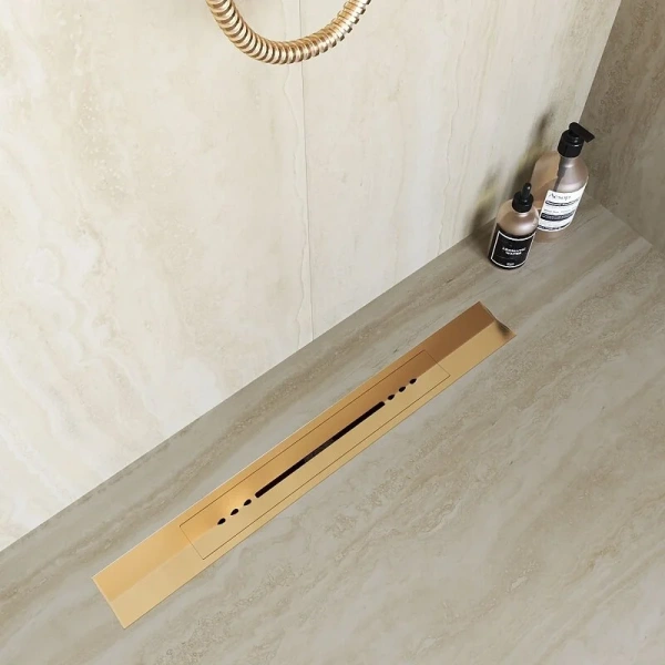 Душевой трап RGW SDR-53Gb 80 см золото Brush 76215380-06 (детальная фотография), стандартные