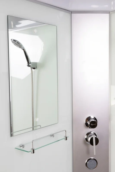 Душевая кабина Niagara Classic 90х90 см стекло матовое 11011423G (детальная фотография), угловые, без гидромассажа, c тропическим душем, с вентиляцией, с крышей