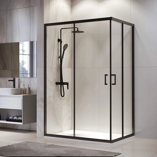 Душевой уголок RGW Passage PA-246B 120х90 см профиль черный - фото 2