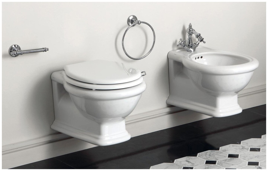 Унитаз подвесной Simas Lante белый LA18 BI (детальная фотография), без бачка, со скрытым бачком