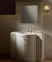 Тумба с мраморной столешницей, цвет полуглянцевый Rubin, мрамор Bianco Afyon, Devon&Devon Clarence