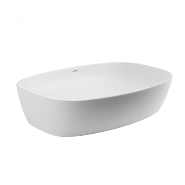 Раковина Abber Rechteck 60 см белая матовая AC2206MW (детальная фотография), белые