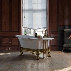 Ванна из искусственного камня Migliore Impero Affusto 180х87 см фурнитура бронза