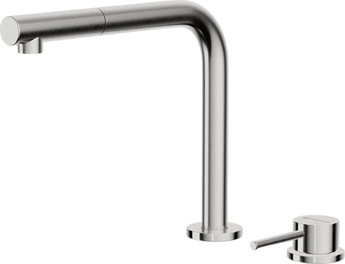 Смеситель для кухни Omoikiri Nara-S-BN нержавеющая сталь - фото 1