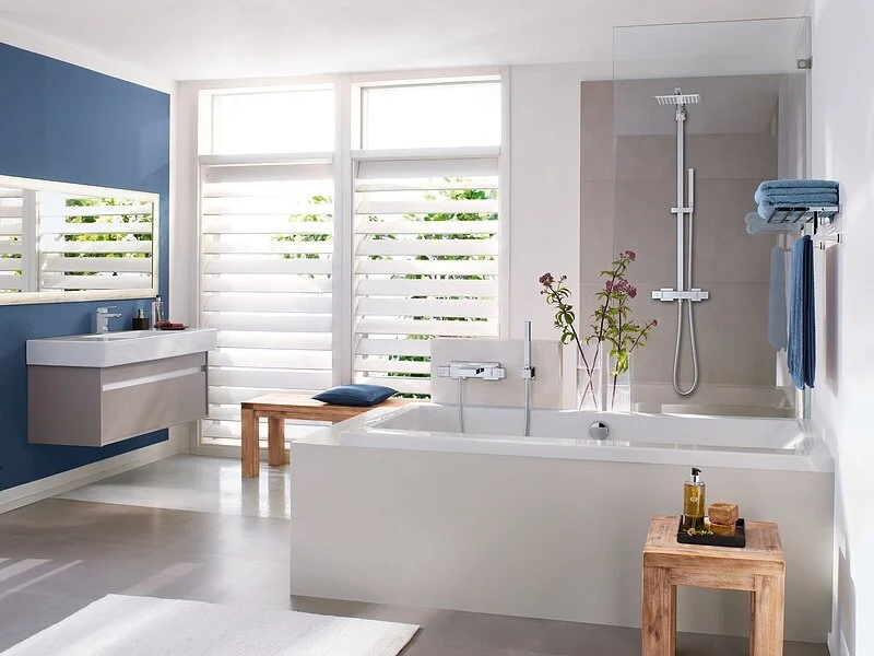 Смеситель для ванны термостатический Grohe Grohtherm Cube 34502000 (детальная фотография), настенные