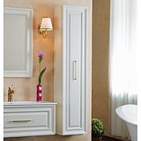 Пенал для ванной, цвет слоновая кость матовый, фурнитура золото, La Beaute Cornelia