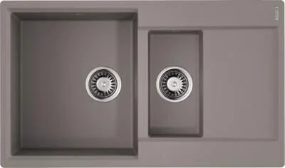 Мойка для кухни Omoikiri Daisen-86-2-GR 86 см Leningrad Grey 4993475 (детальная фотография)