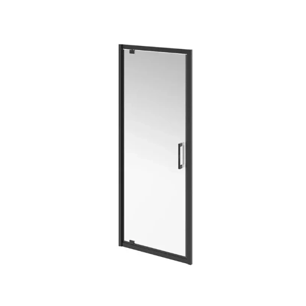 Душевая дверь в нишу Kerama Marazzi Vetro 80 см профиль черный VE.80.PD.BLK.M (детальная фотография)