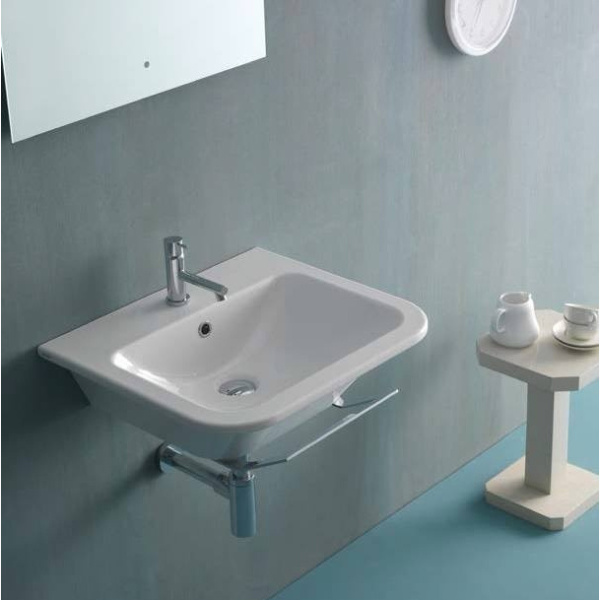 Раковина Globo Stone SSN11 (детальная фотография), подвесные, пристенные