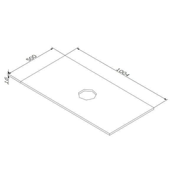 Столешница Am.Pm Func 100 см белая матовая M8FST1000WM (детальная фотография), в наличии