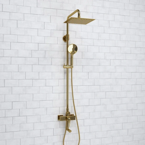 Душевая стойка WasserKRAFT Sauer глянцевое золото A171.256.207.PG (детальная фотография), золото