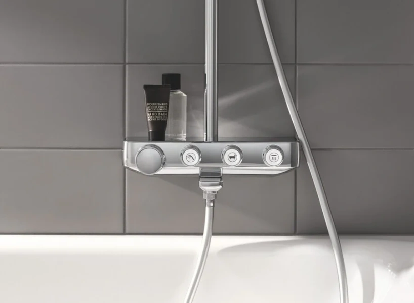 Душевая стойка Grohe Euphoria SmartControl 260 Mono хром 26510000 (детальная фотография), с изливом