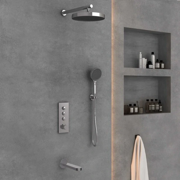 Душевой комплект Vincea Inspire хром VSFW-433TI5CH (детальная фотография), душевые комплекты, наборы