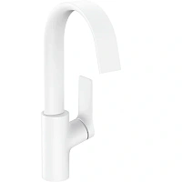 Смеситель для раковины Hansgrohe Vivenis белый матовый