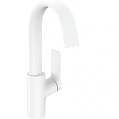 Смеситель для раковины Hansgrohe Vivenis белый матовый