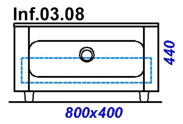 Тумба напольная Aqwella Инфинити 80 см белая Inf.03.08 (детальная фотография), 80 см