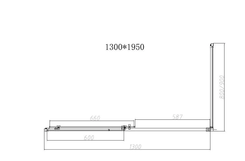Душевой уголок Vincea Slim-N 130х90 см профиль брашированное золото VSR-4SN9013CLG (детальная фотография), современные, hi-tech