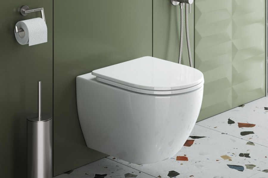 Унитаз подвесной Cezares Stylus с крышкой-сиденьем CZR-6601-TH-TOR (детальная фотография), фаянс, керамика