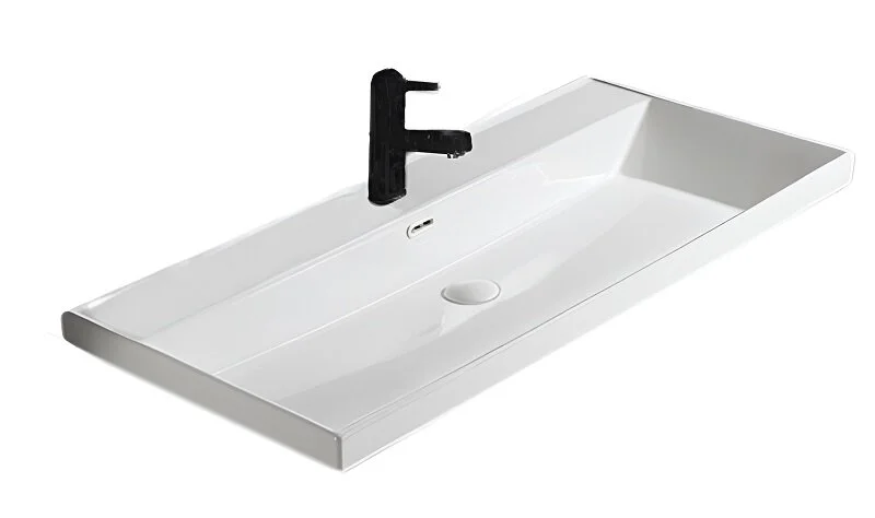 Раковина GID Integrado 5510s 101 см белая 71165 (детальная фотография)