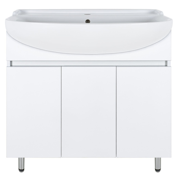 Тумба под раковину напольная Misty Амур 80 см с дверцами Э-Аму01080-021Н (детальная фотография)