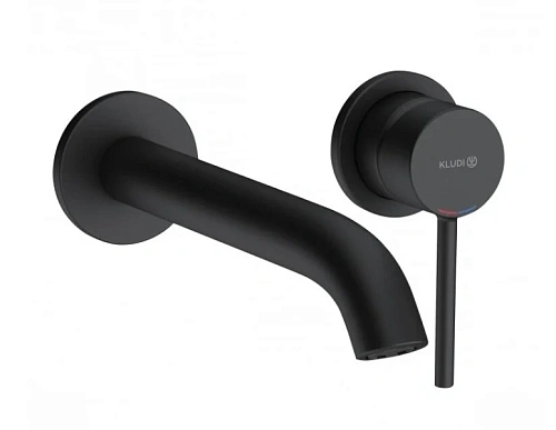 Смеситель для раковины Kludi Bozz черный матовый - фото 2