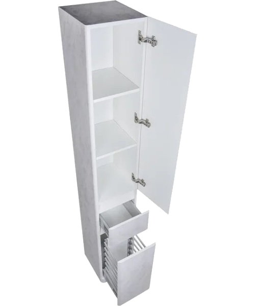 Шкаф-пенал напольный Style Line Атлантика 30 см бетон крем СС-00002277 (детальная фотография), современные, hi-tech