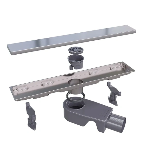 Душевой лоток RGW SDR 40 см с двухсторонней решеткой хром 47212240-01 (детальная фотография), хром