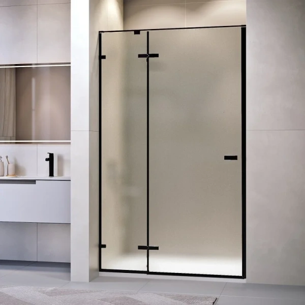 Душевая дверь в нишу RGW Stilvoll SV-004B 160 см профиль черный, стекло матовое 353200416-24 (детальная фотография)