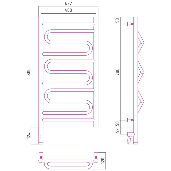 Схема (детальная фотография), s образные, вертикальные