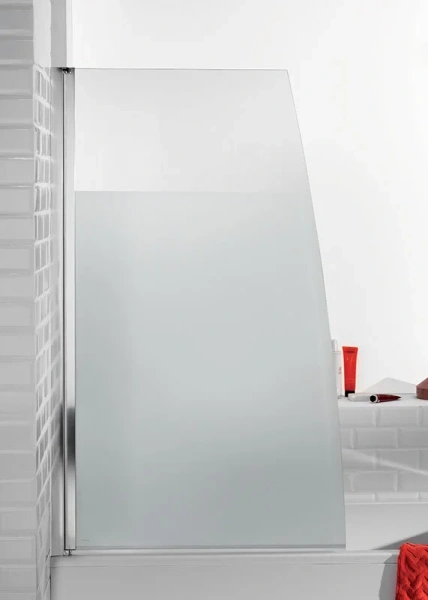 Шторка для ванны Jacob Delafon Serenity 90x145 см профиль хром E4933-GA (детальная фотография), хромированный профиль