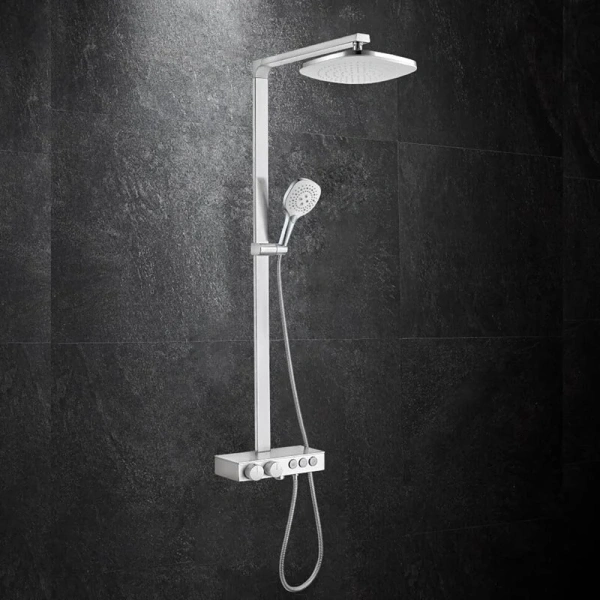 Душевая стойка Black&White Universe хром 78150U (детальная фотография), современные, hi-tech