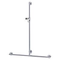Поручень со штангой для душа, хром, Keuco Plan