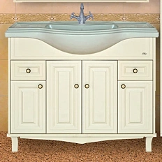 Тумба с раковиной напольная Misty Шармель 105 см МДФ