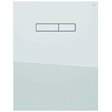 Верхняя стеклянная панель с механическим блоком управления, цвет белый, цвет клавиш белый, Tece TECElux 9650000