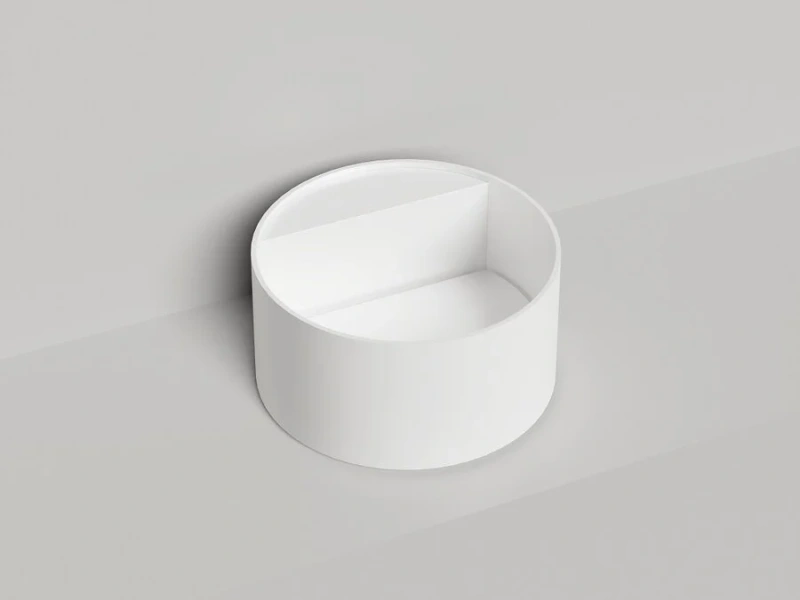 Раковина Salini Armonia Round Top 02 45 см белая матовая 130422TM (детальная фотография), 45 см