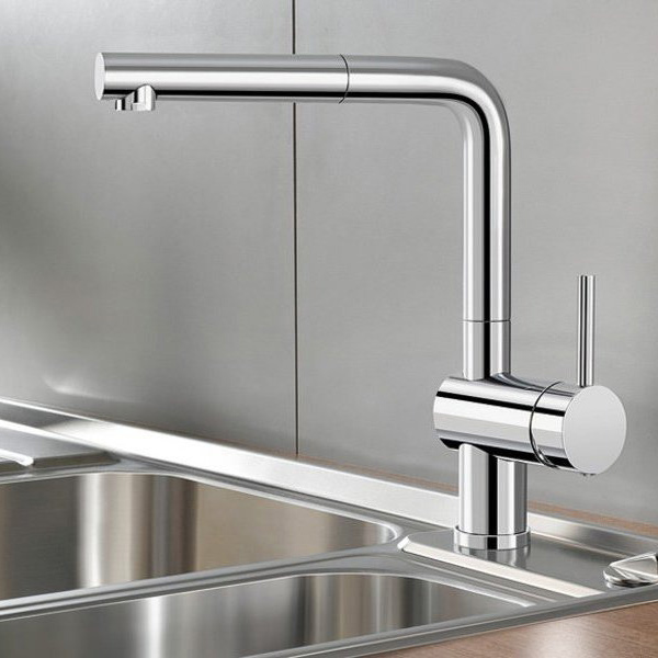 Смеситель для кухни Blanco Linus-S (детальная фотография), современные, hi-tech