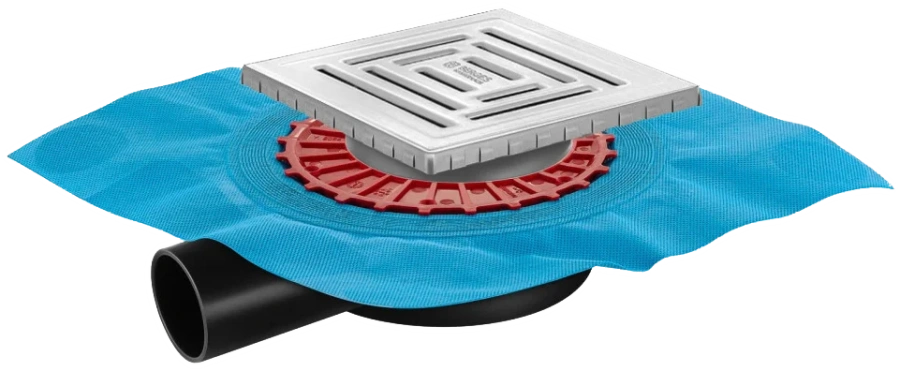 Душевой трап BERGES ZENTRUM Uno 15 см хром матовый 090372 (детальная фотография)