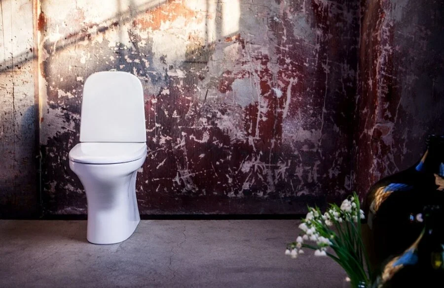 Унитаз напольный Gustavberg Estetic GB1183002 (детальная фотография), с бачком