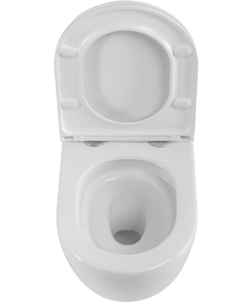 Унитаз подвесной BelBagno Compatto безободковый BB003CH-TOR/SC (детальная фотография), недорогие, безободковые, сиденье с микролифтом , с антивсплеском
