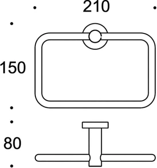 Полотенцедержатель Colombo Plus хром W4931 (детальная фотография), современные, hi-tech