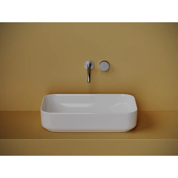 Раковина Ceramica Nova Element 60 см прямоугольная CN5044 (детальная фотография), накладные (на столешницу), пристенные