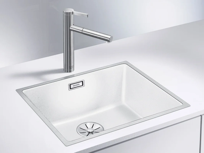 Мойка для кухни, цвет белый, Blanco Subline 500-IF SteelFrame 524110 (детальная фотография), в наличии