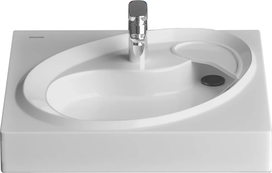 Раковина над стиральной машиной Grossman Alvaro 60 см белая 1606001 (детальная фотография), белые