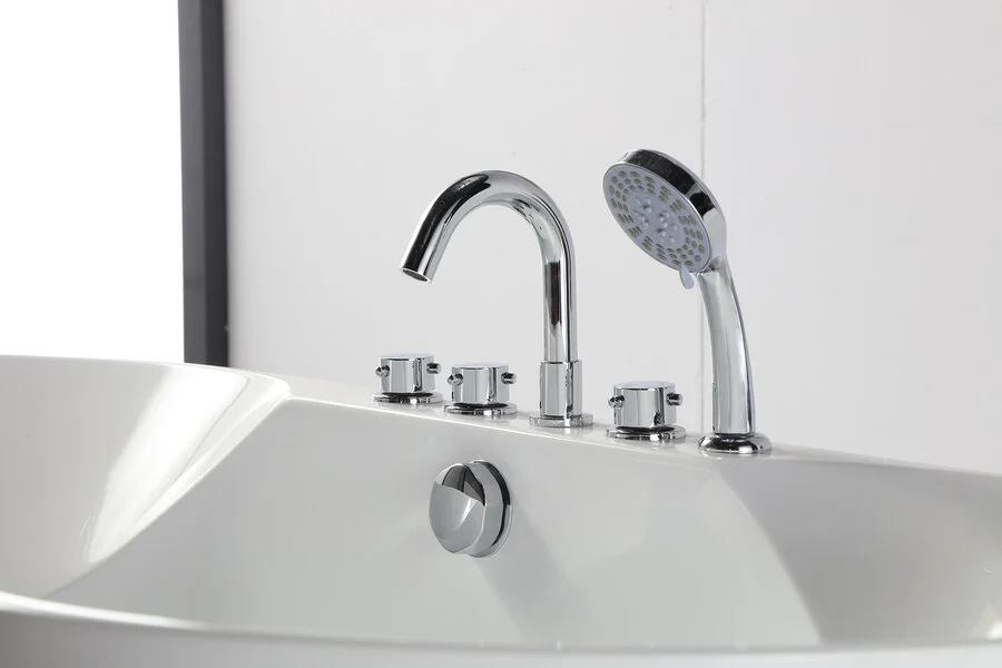 Ванна акриловая Bolu BL-326S/170, 170 x 80 см, слив-перелив в комплекте, белый (детальная фотография), 170х80