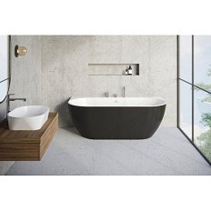 Ванна акриловая Ravak Freedom W 166х80 см черная